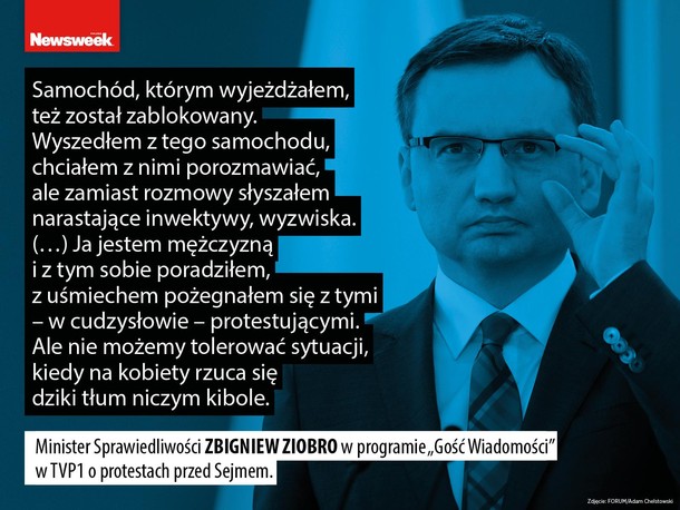 Grzegorz Zbigniew Ziobro o protestach pod Sejmem