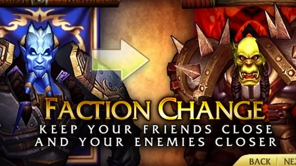 W World of Warcraft można już zmieniać strony konfliktu