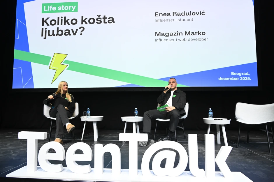 Učesnici panela Koliko košta ljubav, Enea Radulović i Marko Magazin