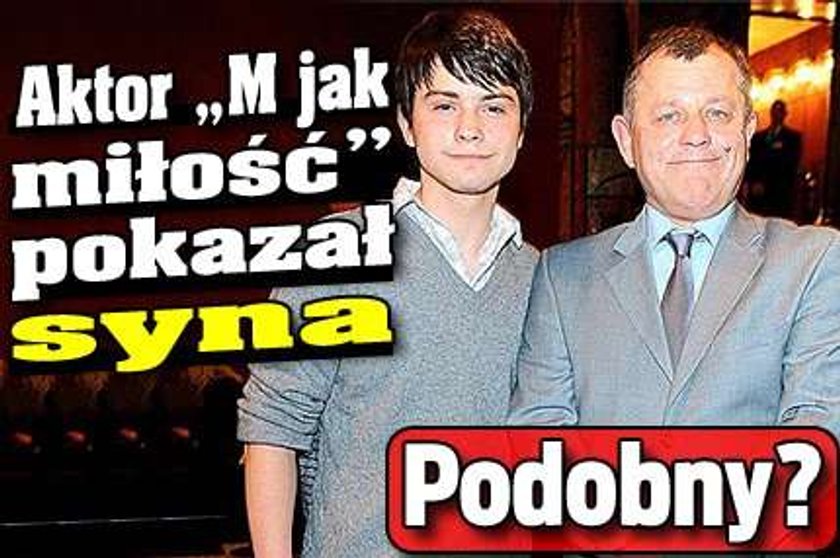 Aktor "M jak miłość" pokazał syna. Podobny?