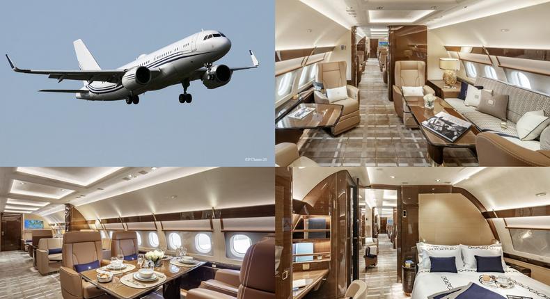 Inside look of ACJ320neo G-KELT, the private jet President Akufo-Addo travelled with