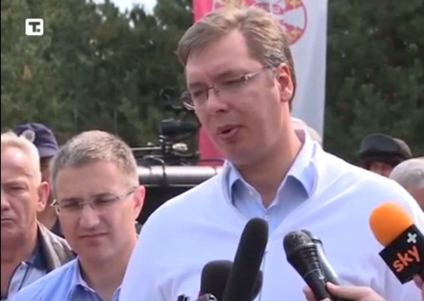 Vučić u bazi Merdare
