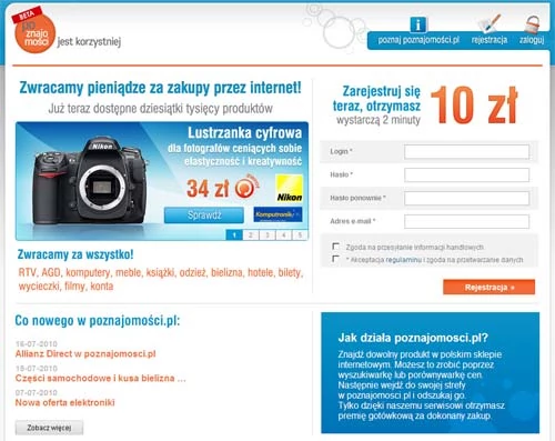 Poznajomości.pl pozwala zarabiać nie tylko na własnych, ale także na zakupach znajomych i ich znajomych