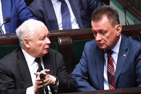 Jarosław Kaczyński i Mariusz Błaszczak