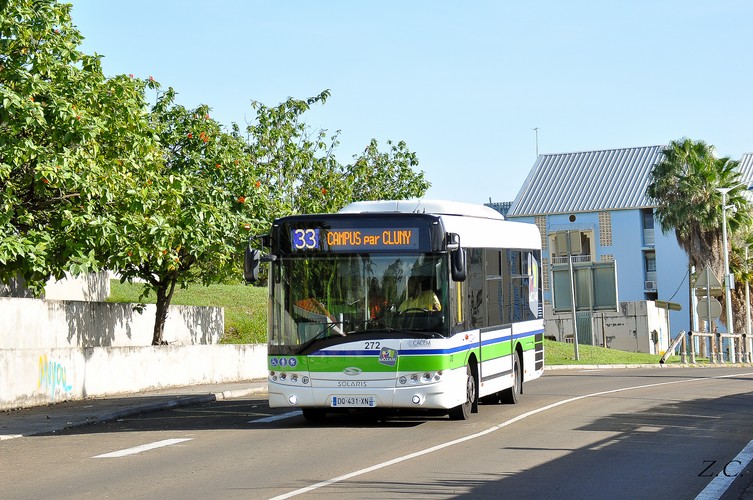 Martynika to departament zamorski Francji na Karaibach.  Na początku XVI w. wyspa została odkryta przez Krzysztofa Kolumba, a ponad 500 lat później - przez Solarisa. Pojazdy polskiego producenta wożą pasażerów m.in. w Fort de France, stolicy wyspy. To Solaris o długości 8,9 m, w wersji „low entry”, czyli niskowejściowej (nie niskopodłogowej). W przedniej i środkowej części niska podłoga zapewnia wygodne wsiadanie, a wysoka w części tylnej pozwala na umieszczenie większej liczby siedzeń