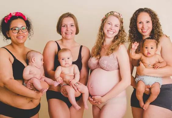 Kobiety po ciąży bez retuszu. Zamiast wstydzić się swoich ciał z dumą je prezentują. I słusznie! (ZDJĘCIA)