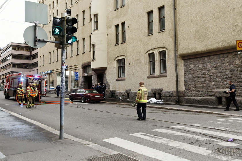 Accident occurred in downtown Helsinki where an intoxicated man hit people with his car, in Helsinki