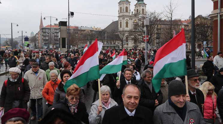 Békemenet, március 15 / Fotó: Weber Zsolt