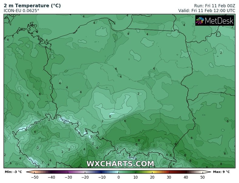 Temperatura wyraźnie spadnie w porównaniu z poprzednimi dniami