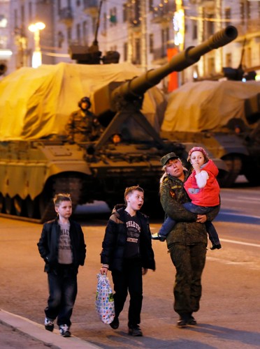 PRZYGOTOWANIA DO PARADY ZWYCIĘSTWA W MOSKWIE