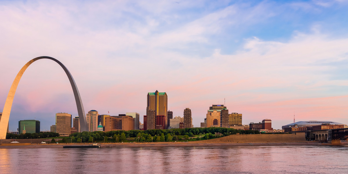 If you're planning to stay in St. Louis, Missouri for more than three years, it's worth it to buy.
