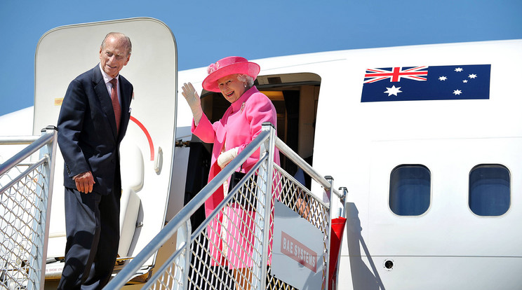 A királynő és férje, Fülöp herceg, 2015 óta nem utazott repülővel / Fotó: Europress-Getty Images