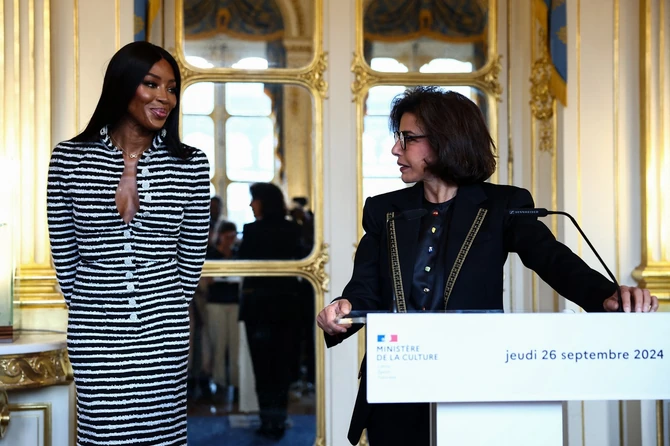 Naomi Campbell dhe ministrja franceze e Kulturës