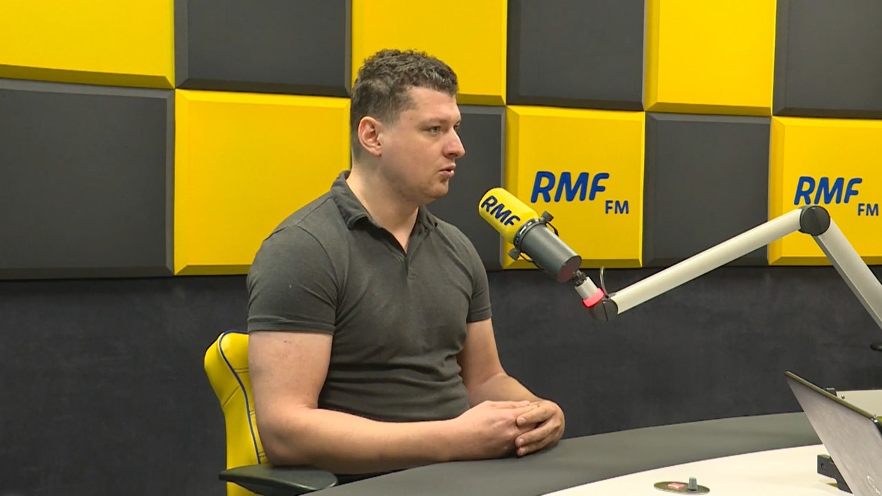 Adam Pabiś w RMF FM (Fot. screen RMF FM)