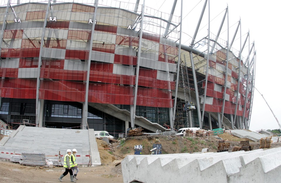 Tak rośnie Stadion Narodowy