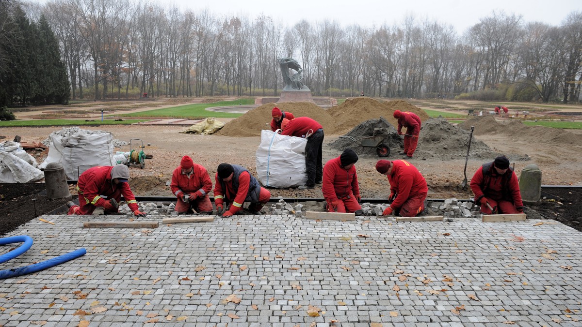 WARSZAWA ŁAZIENKI KRÓLEWSKIE REMONT