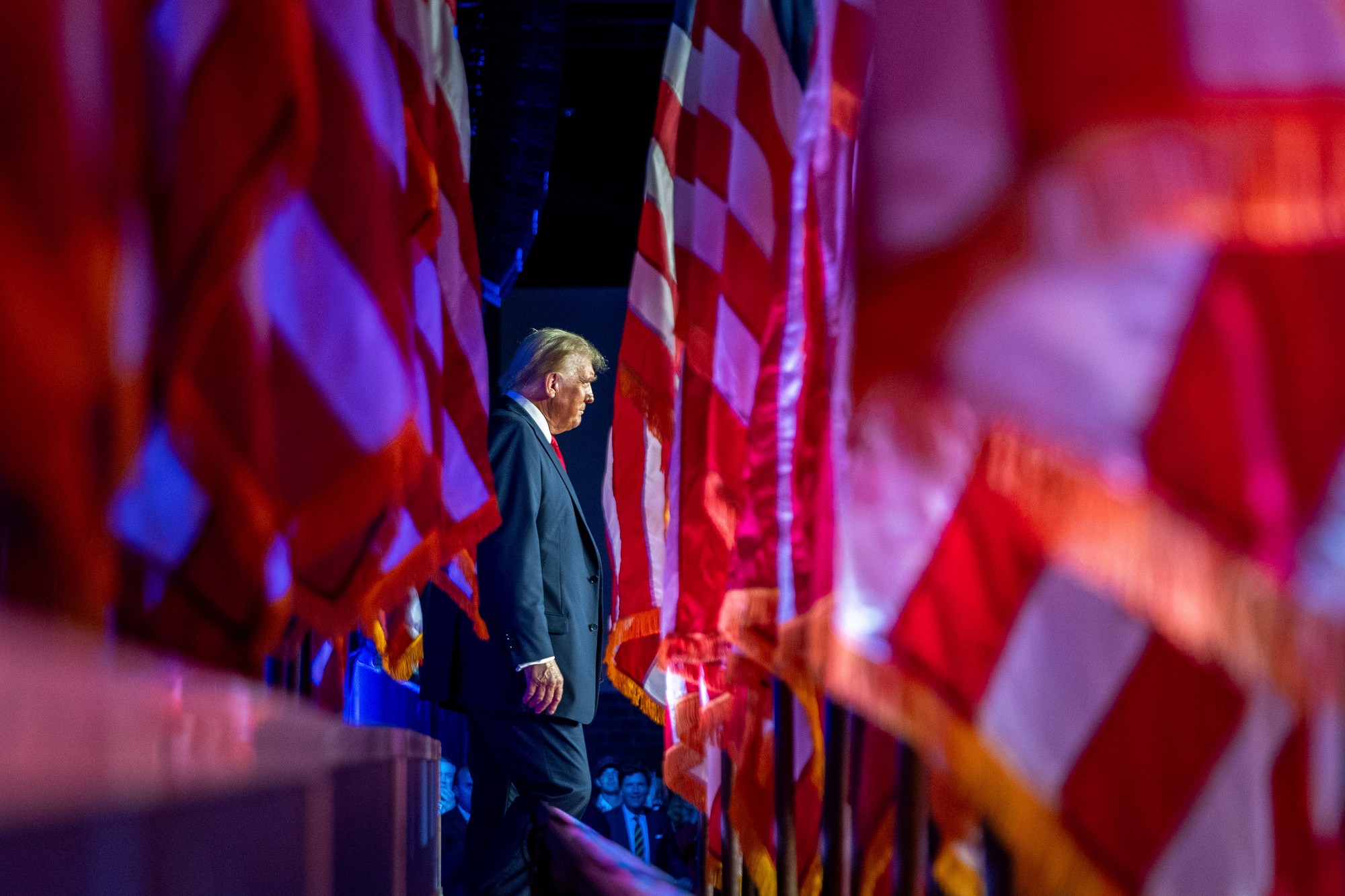 Donald Trump v americkom West Palm Beach 6. novembra 2024.