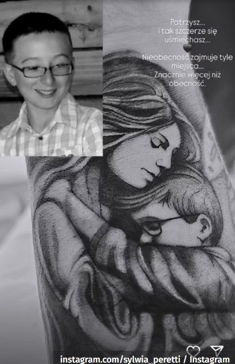 Sylwia Peretti upamiętniła syna, robiąc sobie tatuaż