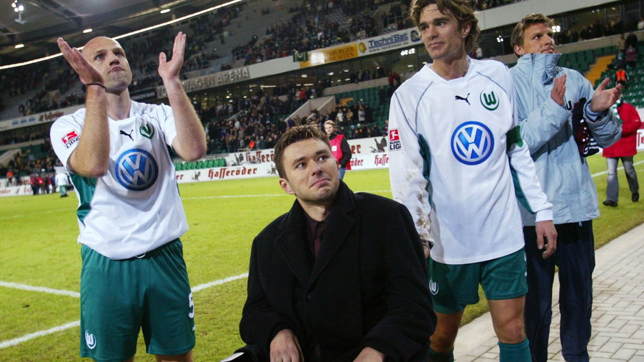 Krzysztof Nowak wśród piłkarzy VfL Wolfsburg