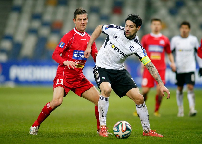 Legia wygrywa wyjazdowe spotkanie w Pucharze Polski 4:1