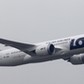 Boeing 787 Dreamliner purchased by Poland's LOT Airlines performs a low altitude flyover at the Chopin International Airport in Warsaw