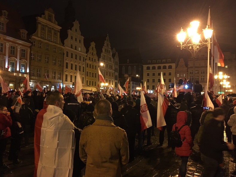 Na wrocławskim Rynku na szczęście było już spokojnie