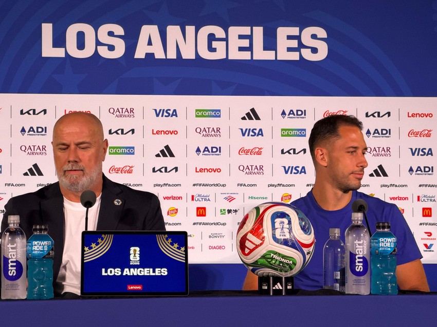 Konferencija za novinare reprezentacije BiH u Los Anđelesu | Foto: BBC/Slađan Tomić