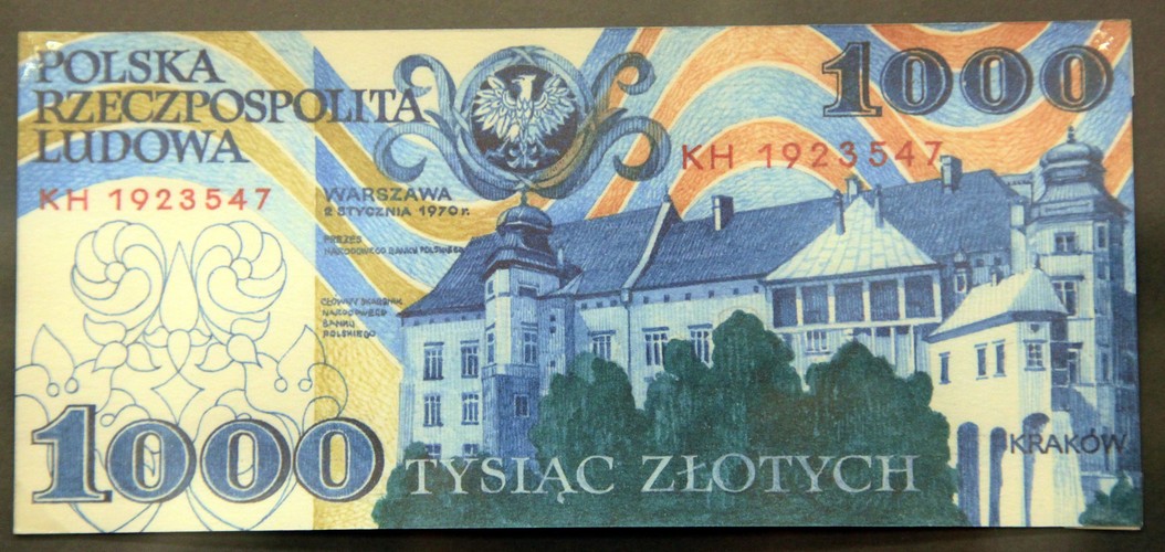 Banknoty polskie. Projektant i grafik ANDRZEJ HEIDRICH