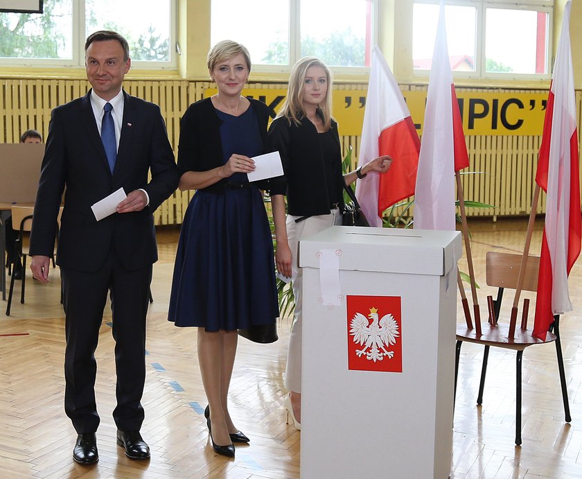 Andrzej Duda z rodziną