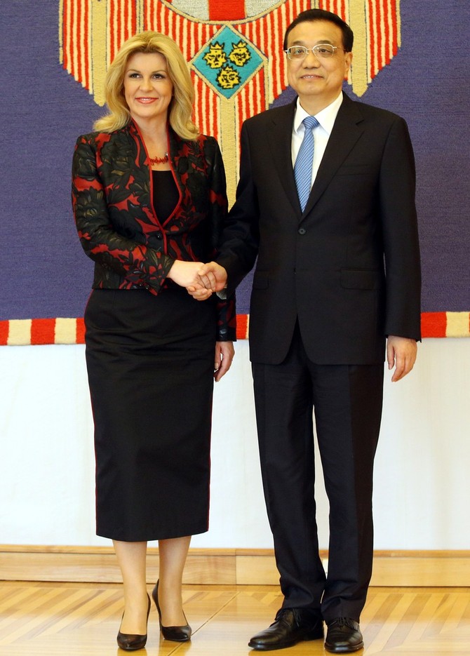 Kolinda i  premijer Kine Li Keqiang 