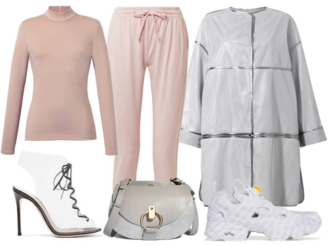 Wszystko zależy od butów. STYLIZACJA: bluzka z golfem-BlackorWhite/blackorwhite.pl, torebka, kurtka-Boca/boca.pl, spodnie, buty-TK Maxx