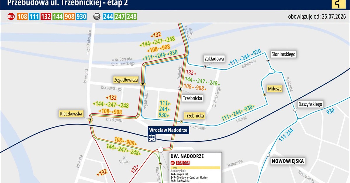 Autobusy pojadą inaczej na Kleczkowie