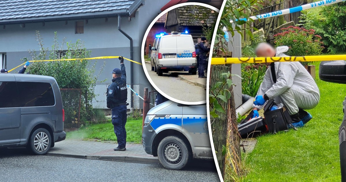 Potrójne zabójstwo w Barcicach. Po zbrodni podejrzany ukrył się 500 m od domu