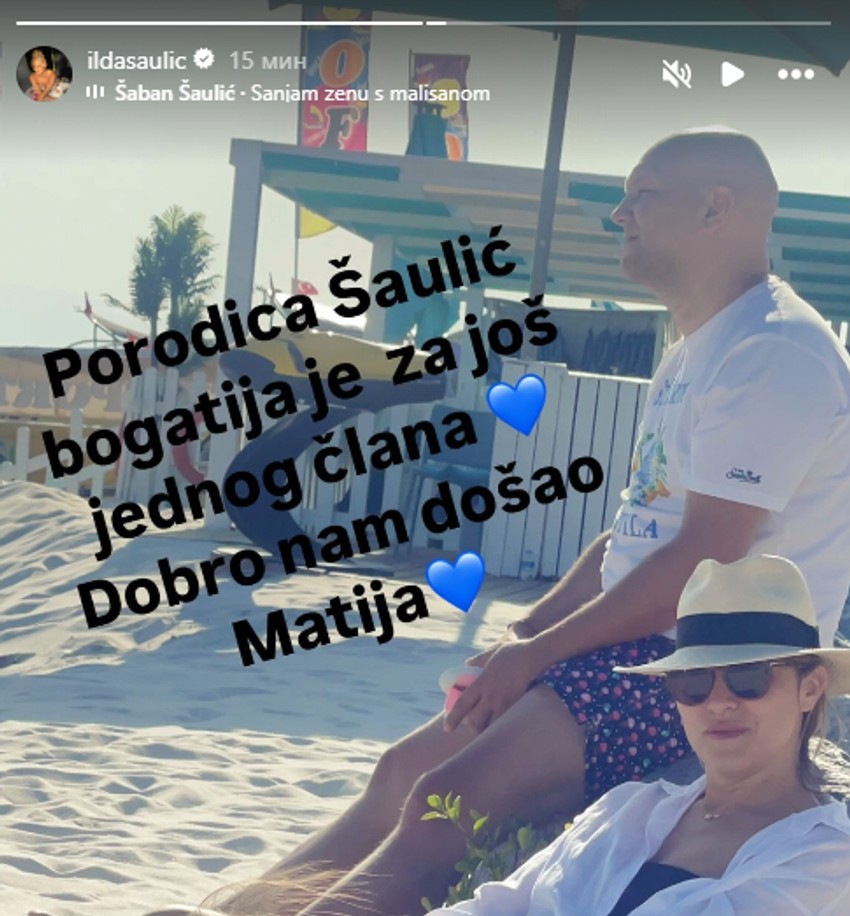 Porodila se supruga sina Šabana Šaulića