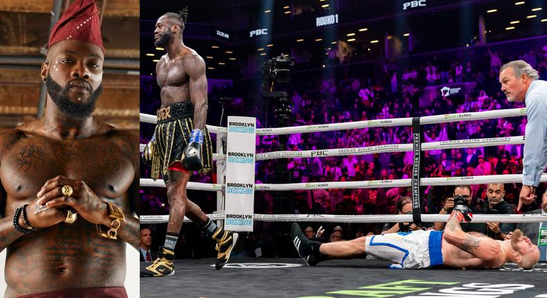 Deontay Wilder returned to the ring for the 1st time since he lost to Tyson Fury in the trilogy.