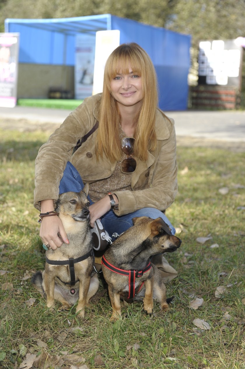 Anna Rusowicz i jej psy ze schroniska