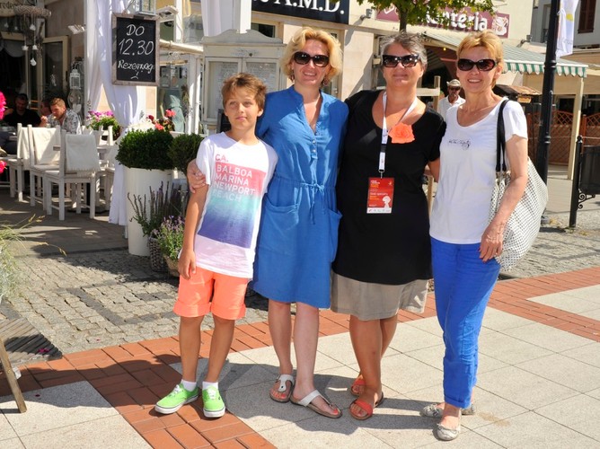 Dorota Zawadzka z koleżankami