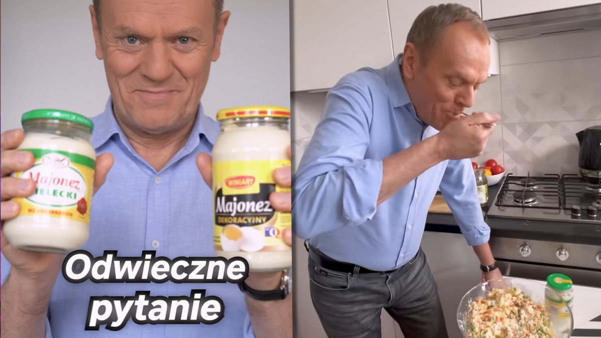 Majonez Kielecki czy Winiary? Donald Tusk znalazł odpowiedź [WIDEO]