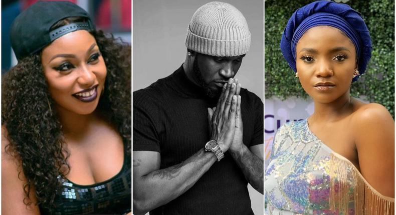 Rita Dominic (left), Peter Okoye (middle), and Simi are three of the 35 celebs that dedicated time to campaign for Mercy, Tacha and Mike at the recently concluded BBNaija 2019 Pepper Dem. [Instagram]   