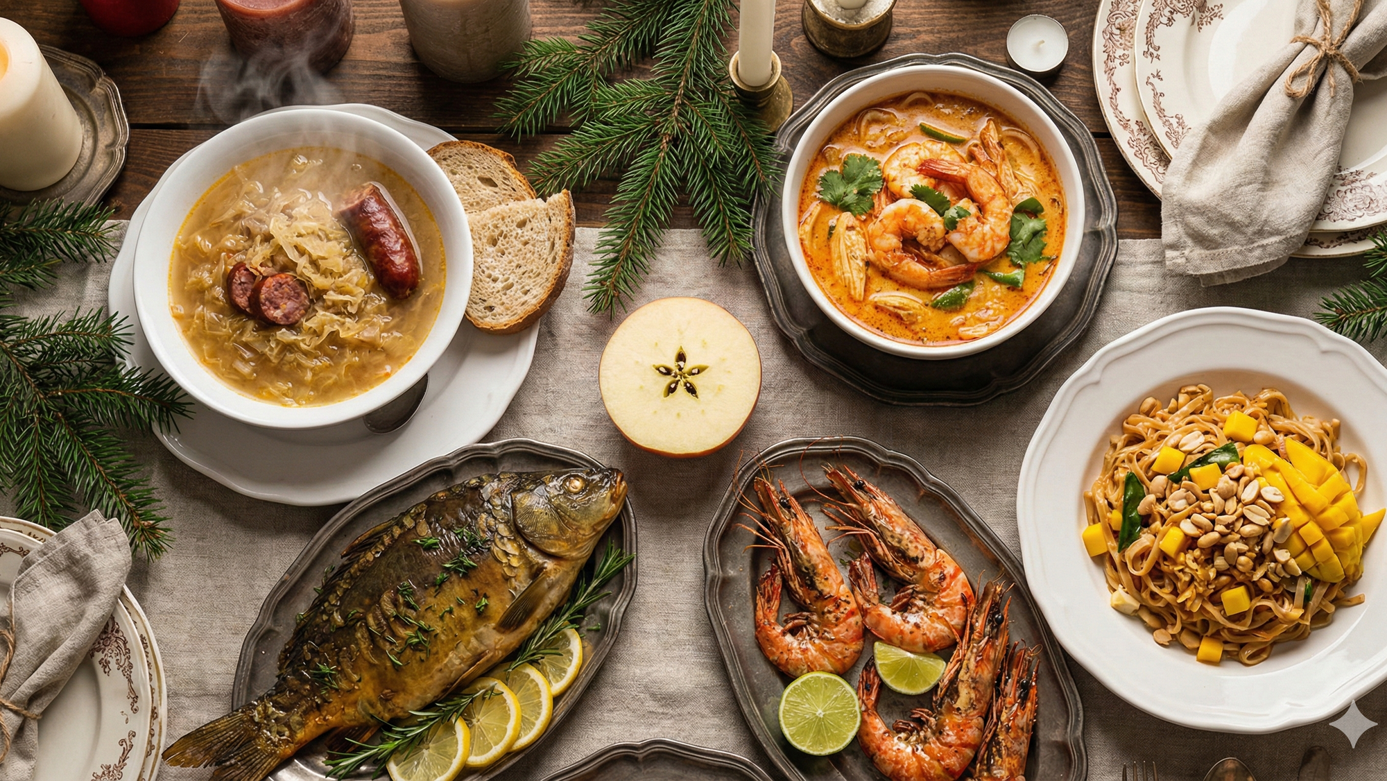 Vianočné jedlá môžu byť tradičné aj exotické, ako komu chutí