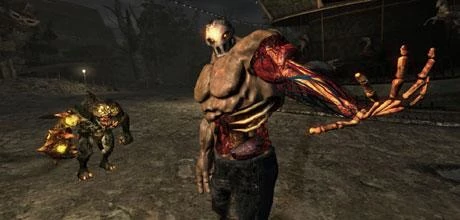 Screen z gry "Splatterhouse"