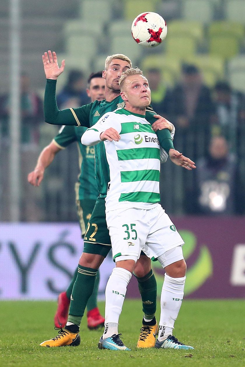 Pilka nozna. Ekstraklasa. Sandecja Nowy Sacz - Lechia Gdansk. 16.12.2017