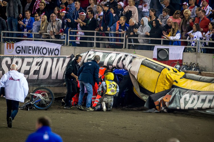 Jason Doyle roztrzaskał się na podczas żużlowego Grand Prix w Toruniu