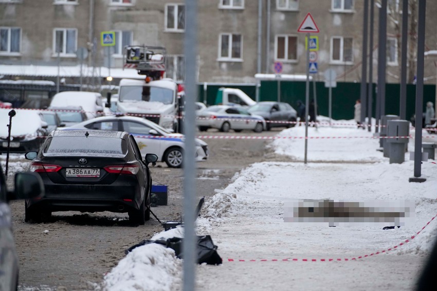 Mesto ubistva Igora Kirilova u Moskvi