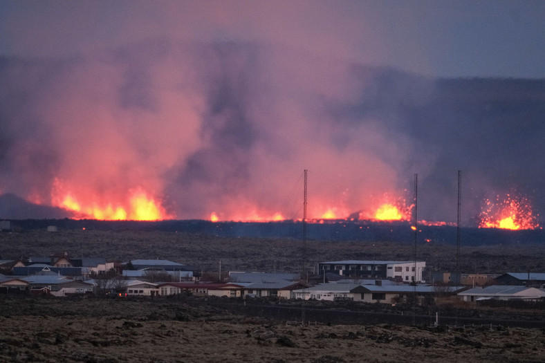 Erupcja wulkanu na Islandii 