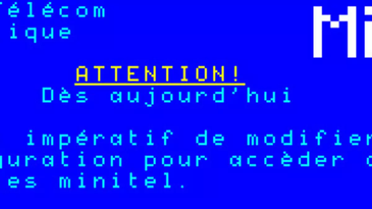 Minitel, adieu mon rève! Żegnaj internecie po francusku