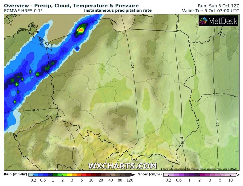 Deszczowa noc na północnym zachodzie