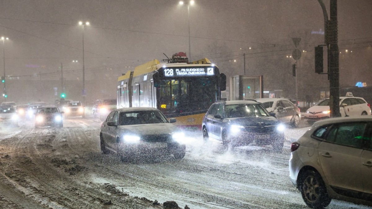 Sneg u Poljskoj - Varšava 30. decembra