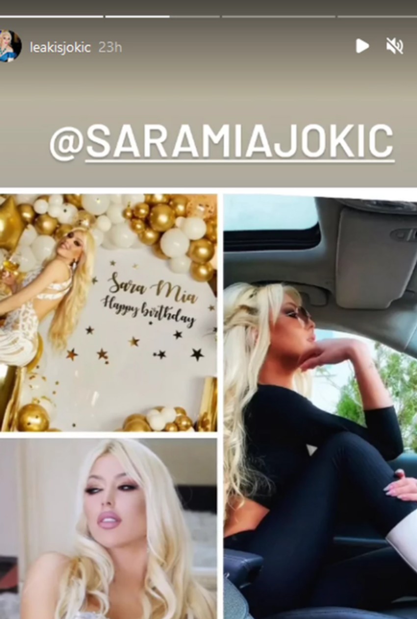 Leina objava na Instagramu