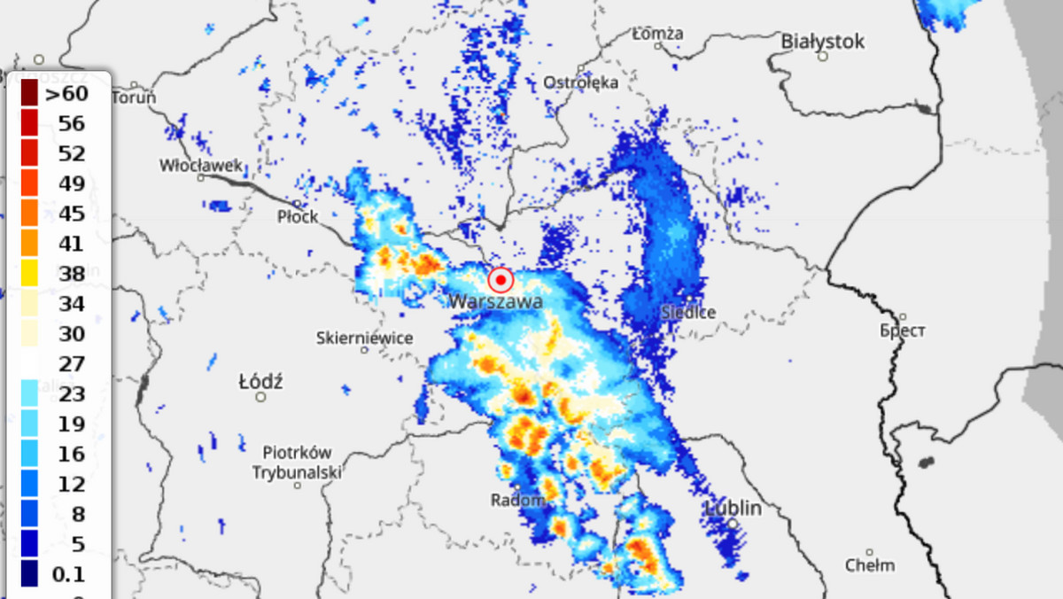 Gdzie jest burza? Burze nad Mazowszem i Warszawie. Ostrzeżenia IMGW